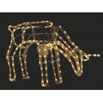 3D Deer LED Reindeer Stand Feeding  Warm White Christmas Motif Rope Lights 